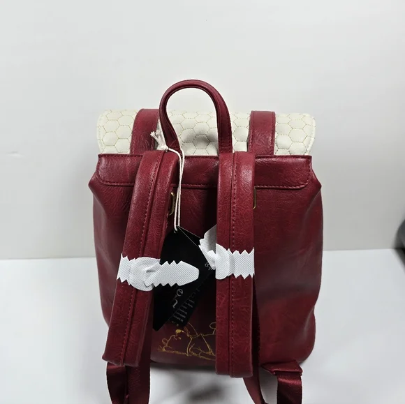 Loungefly Disney Winnie The Pooh Buckle Honeycomb Mini Backpack Nwt - Picture 4 of 7